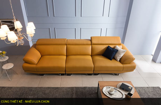 Mẫu sofa băng giả da Hàn Quốc HNS04 - Ảnh 2