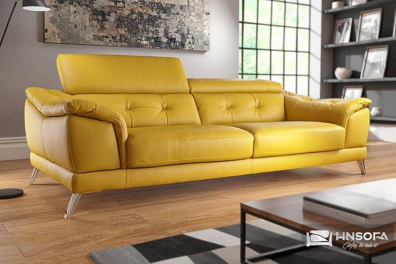 Sofa nhập khẩu màu vàng có độ bền cao