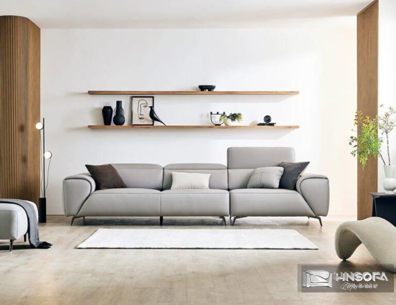 Sofa văng hiện đại bọc da Microfiber bền đẹp