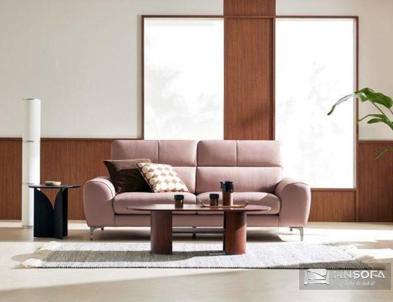 Sofa văng hiện đại hồng pastel