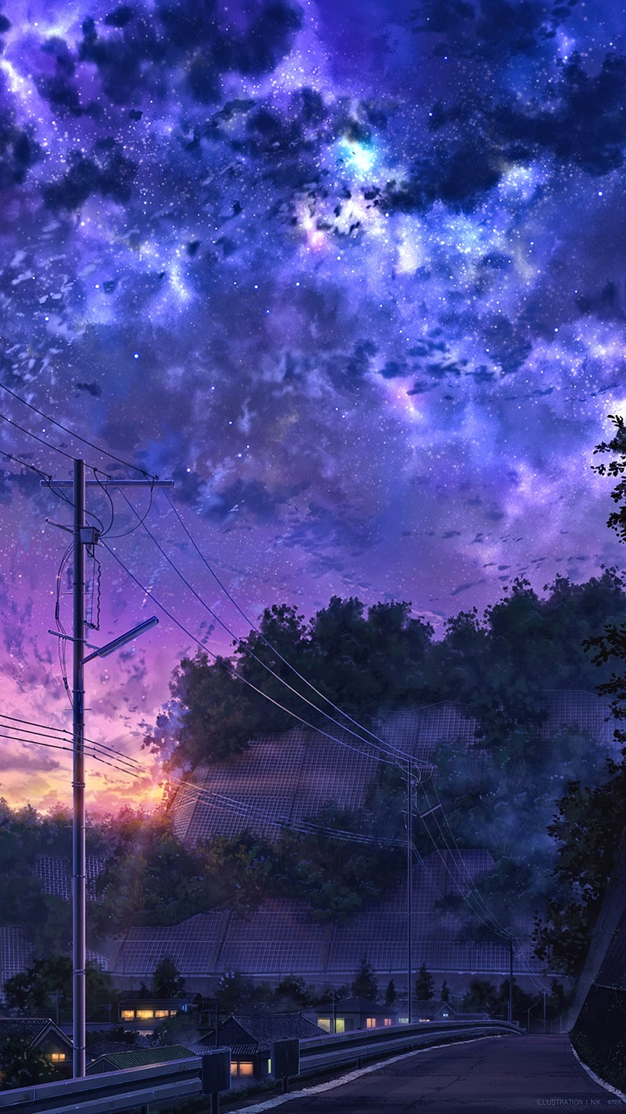 Phong cảnh làng quê buồn anime