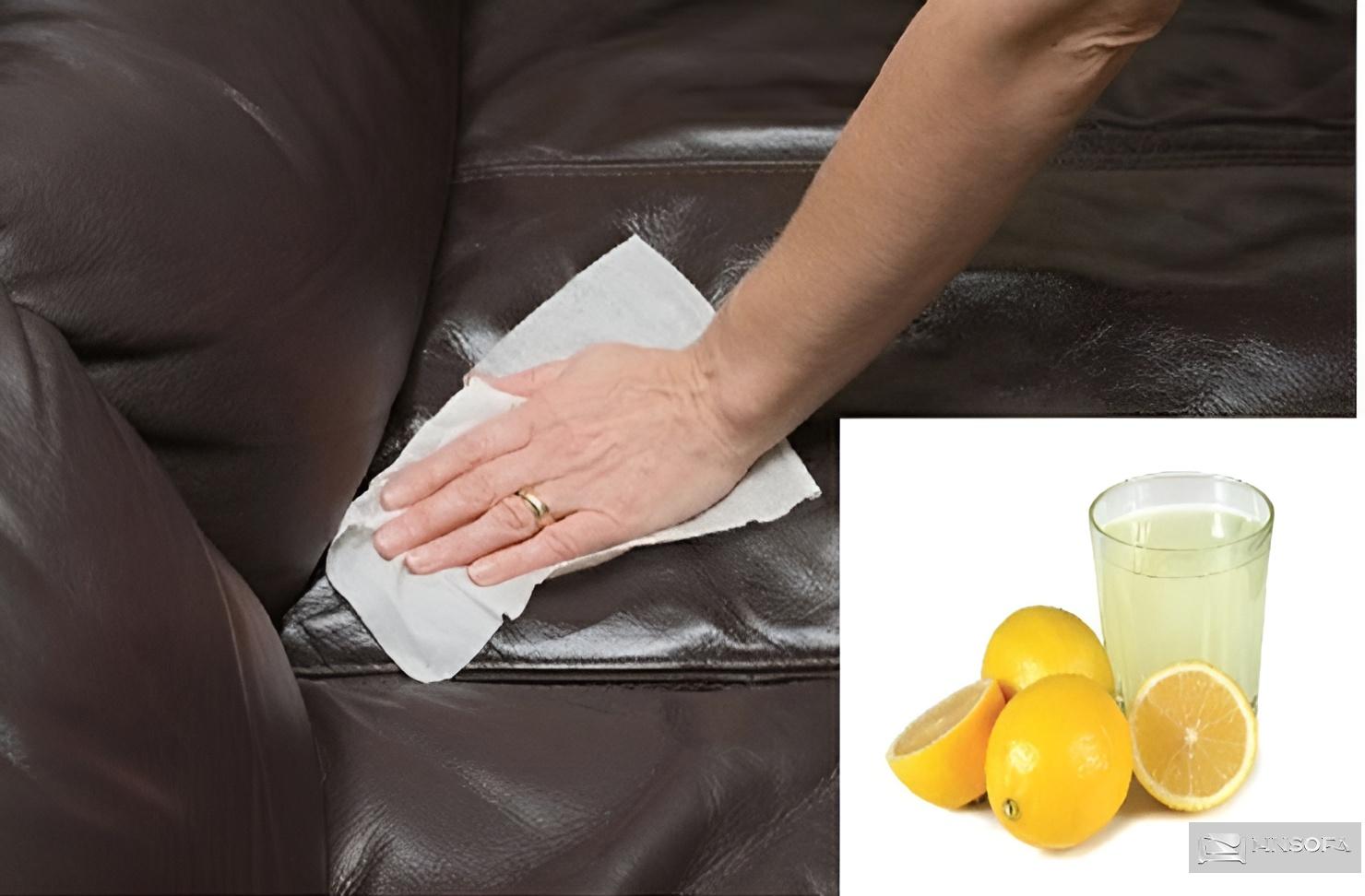 Dùng chanh để tẩy mốc ghế da