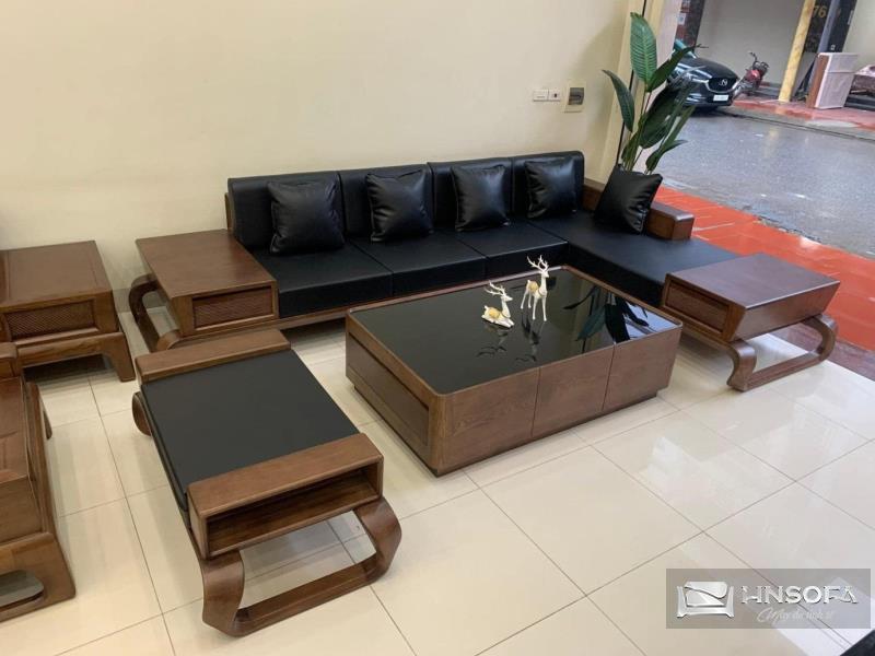 Ghế sofa chân xoắn gỗ tạo nên sự sáng tạo độc đáo, giúp ghế sofa chân xoắn này nổi bật trong nội thất phòng khách