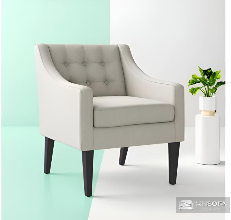 Ghế sofa đơn chân cao tân cổ điển SFĐ7