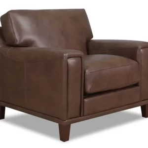 Alternative view of Sofa đơn da thật cao cấp dáng vuông bề thế SFĐ15 sang trọng