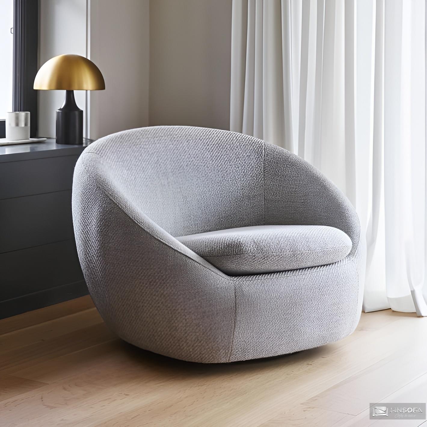 Ghế sofa đơn hình tròn đáng yêu và sang trọng SFĐ05