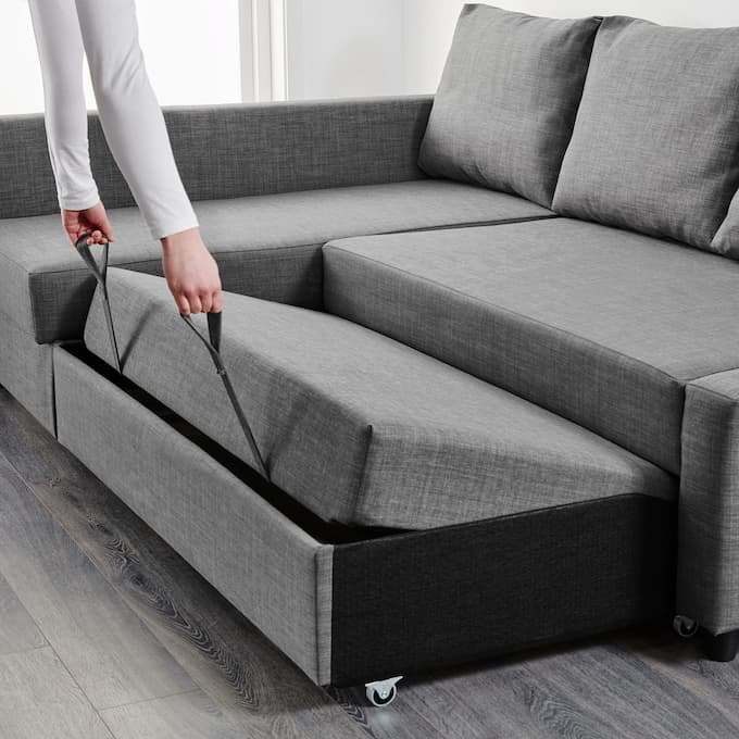 Ghế sofa giường kéo thông minh nhỏ gọn bọc nỉ