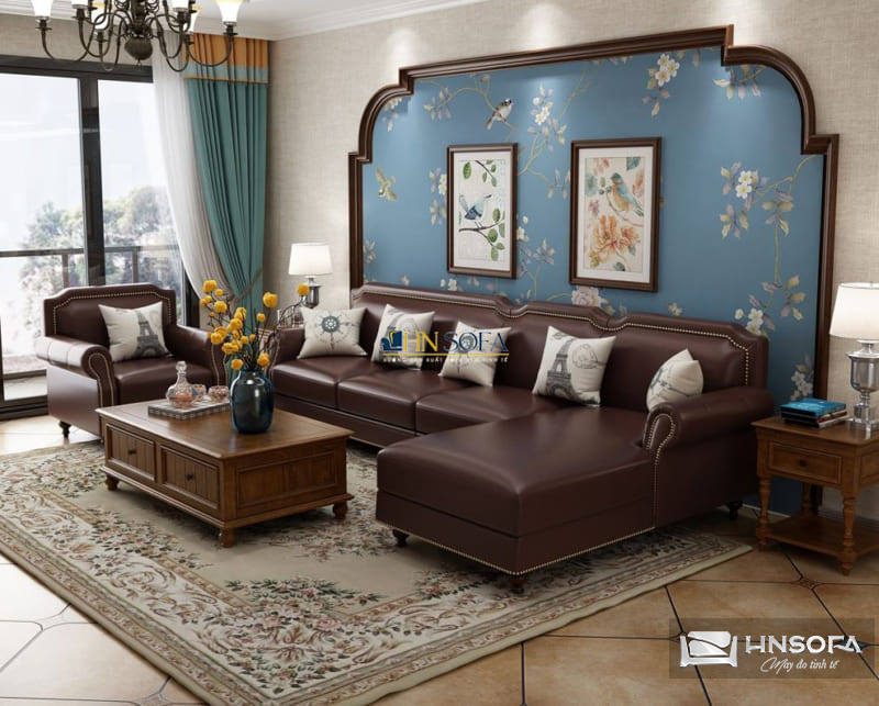 Ghế sofa tân cổ điển mang lại sự sang trọng, quý phái cho phòng khách gia đình bạn