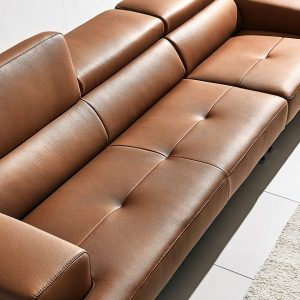 Ghế sofa văng 3 chỗ da bò Ý HNS121 vẻ đẹp đến từ nét giản đơn!