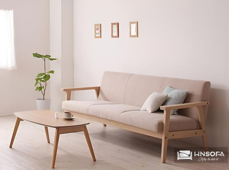 Mẫu ghế sofa văng tay gỗ