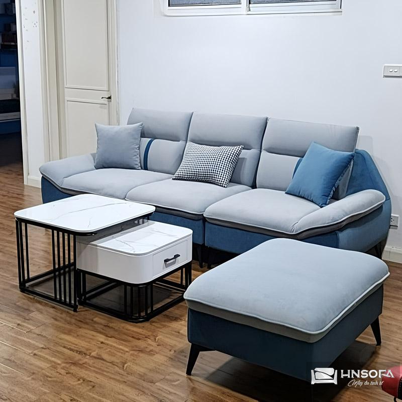 Cần kết hợp sofa xanh phù hợp với màu sắc nội thất để tạo không gian cân đối, hài hòa
