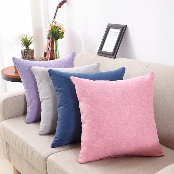 Gối tựa lưng sofa nhỏ gọn đẹp nhiều mầu sắc