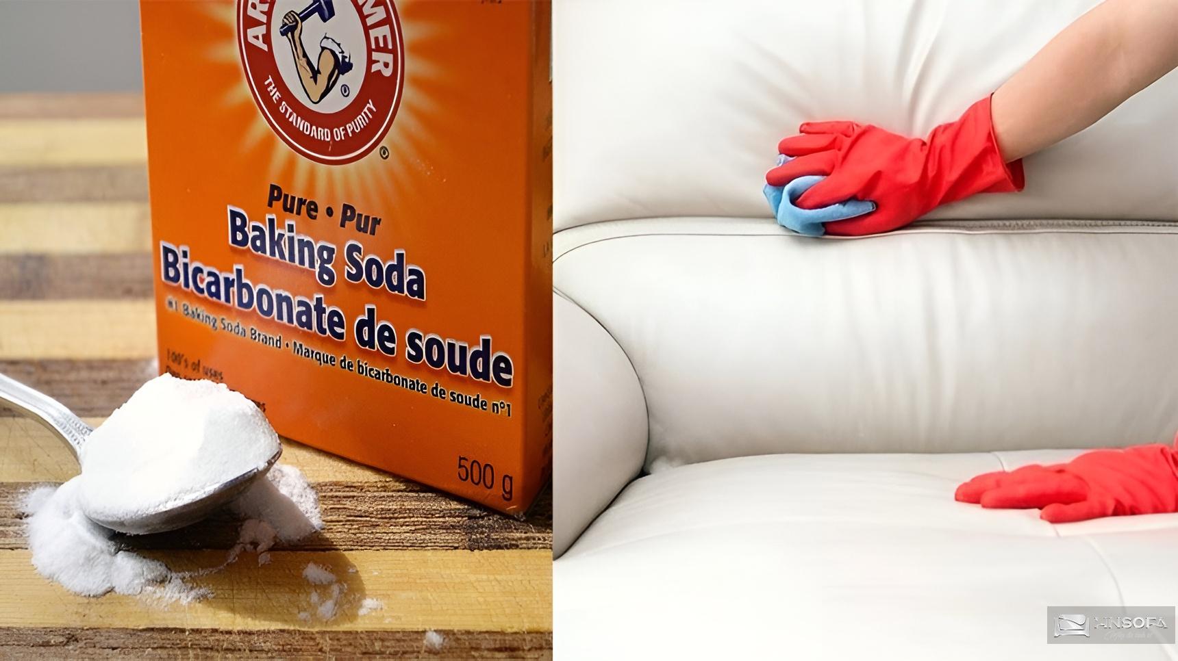 Làm sạch ghế da bị mốc với Baking soda