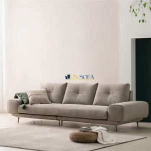 Sofa văng nỉ 3 chỗ thiết kế kiểu mới HNSN15