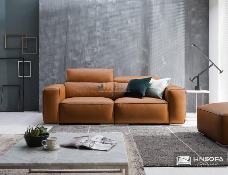 Mẫu ghế sofa da 1m4 sang trọng giúp bạn di chuyển tiện lợi