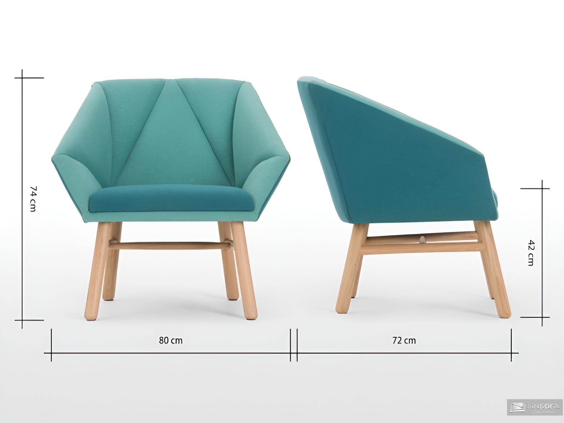 Mẫu ghế sofa đơn bằng gỗ sang trọng, quý phái