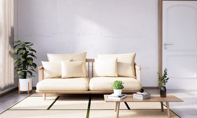 Ghế sofa gỗ kiểu Nhật 1