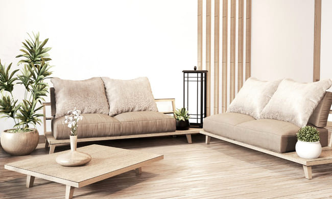 Ghế sofa gỗ kiểu Nhật 6
