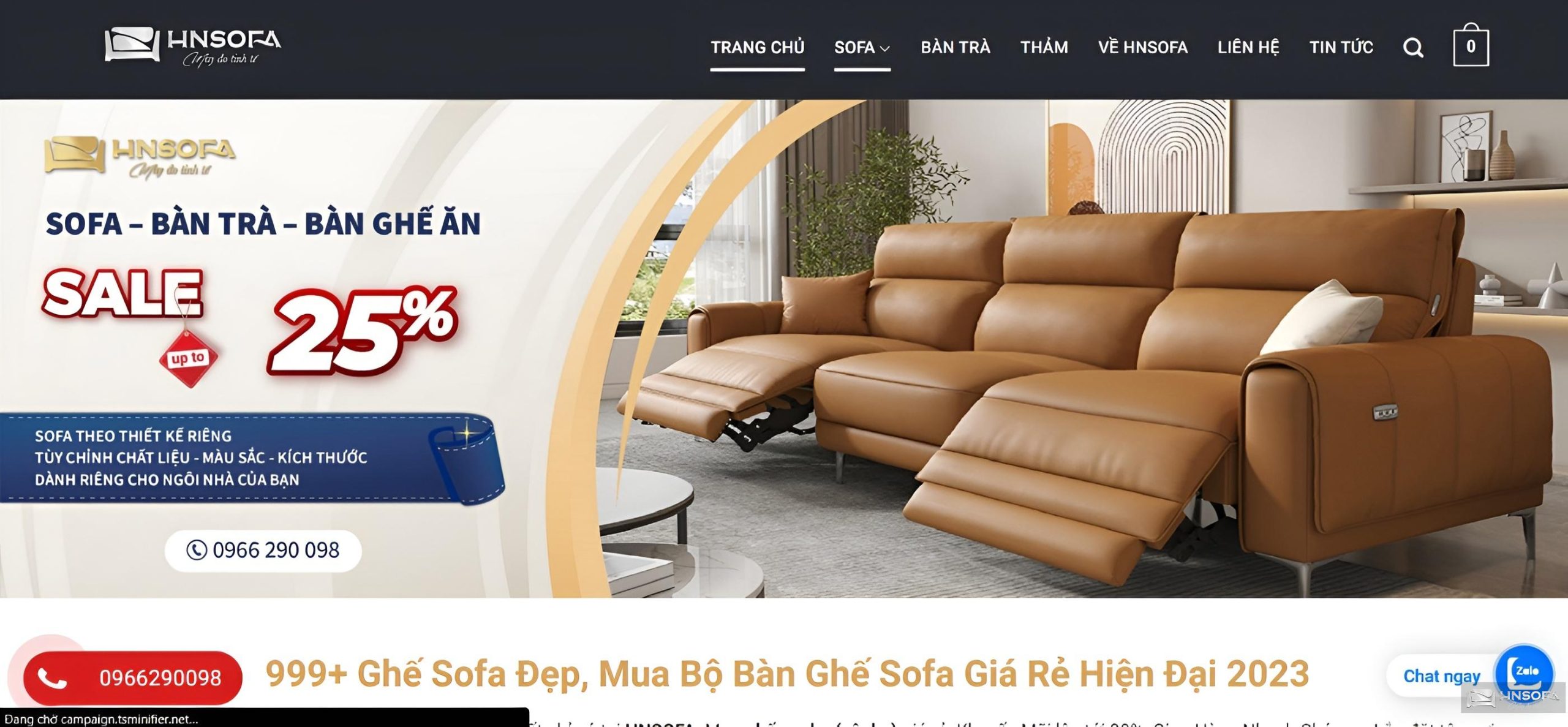 Mua ghế sofa cho phòng khách nhỏ tại Hnsofa