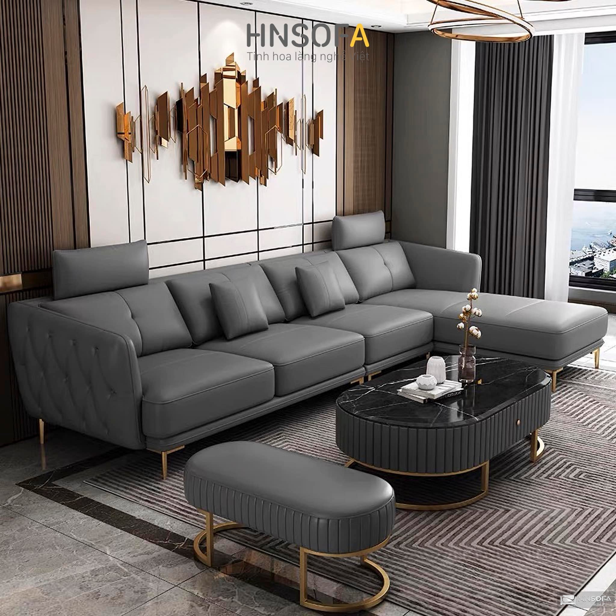 Ghế sofa da tinh tế, hiện đại và được ưa chuộng hiện nay