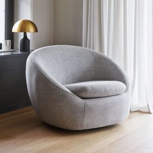 Ghế sofa đơn hình tròn đáng yêu và sang trọng SFĐ05