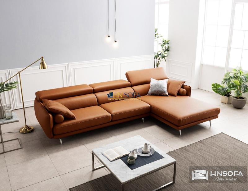 Sofa biệt thự L giả da Hàn Quốc HNS70