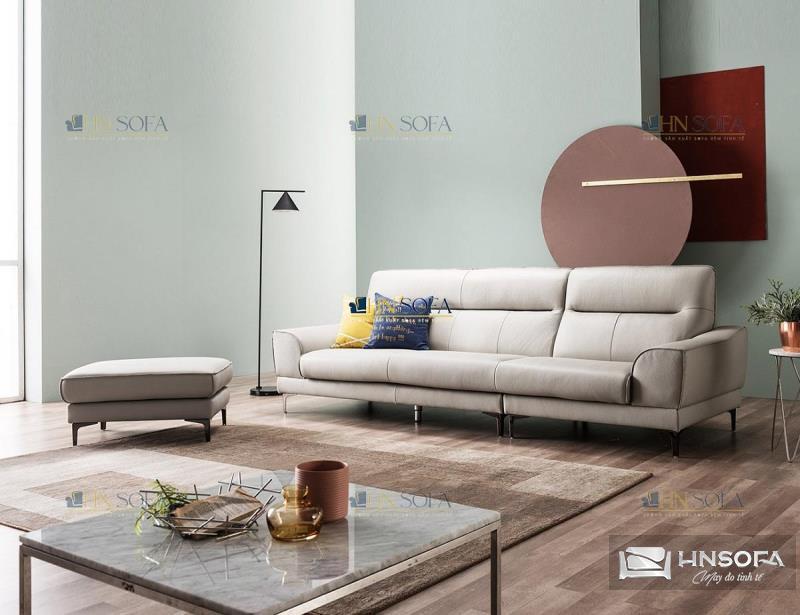 Sofa chân sắt bọc da Hàn Quốc HNS134