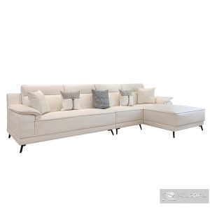Alternative view of Sofa góc L bọc da bò nhập khẩu Ý HNS225