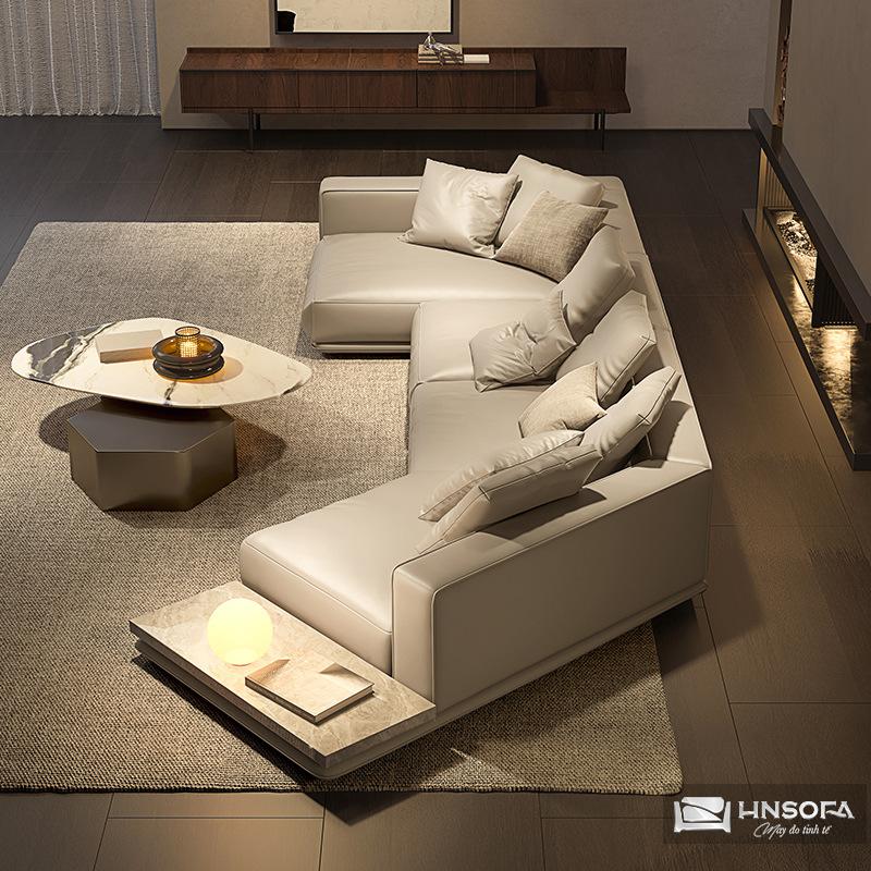 Sofa bọc da bò nhập khẩu Ý HNS 226 - Ảnh 3