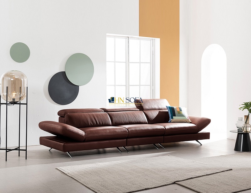 Mẫu sofa da bò ý nhập khẩu 1