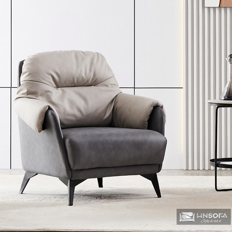 Sofa đơn bọc da bò Ý nhập khẩu