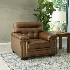 Ghế sofa đơn phòng khách da bò Ý sang trọng tiện nghi SFĐ22