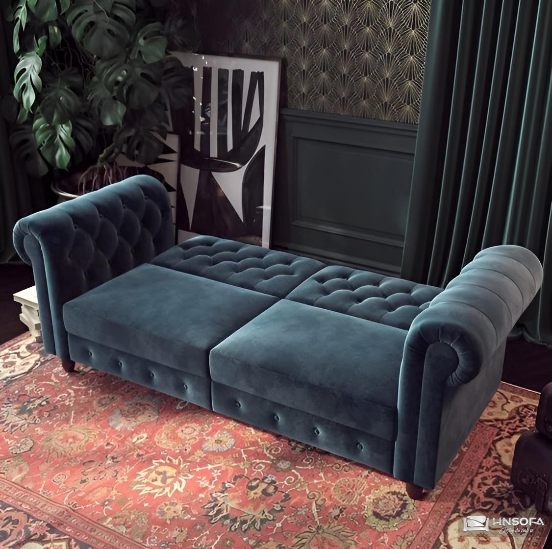 Sofa giường phong cách tân cổ điển HNSG09 sang trọng