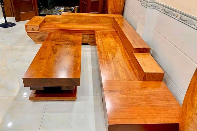 Bộ bàn ghế sofa gỗ lim cho phòng khách