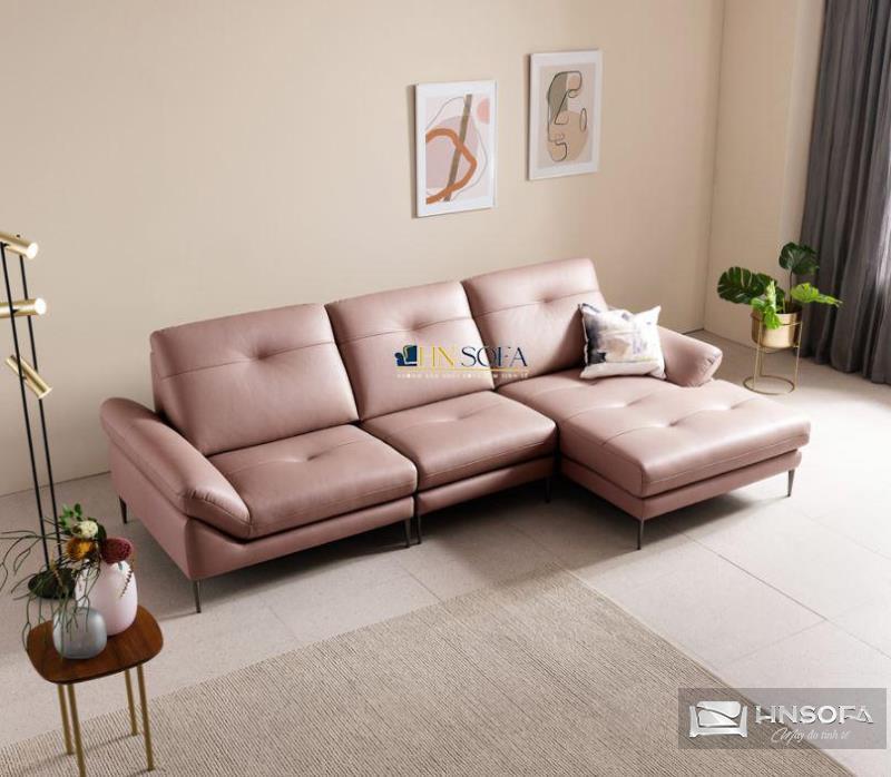 Sofa góc L giả da Hàn Quốc HNS65
