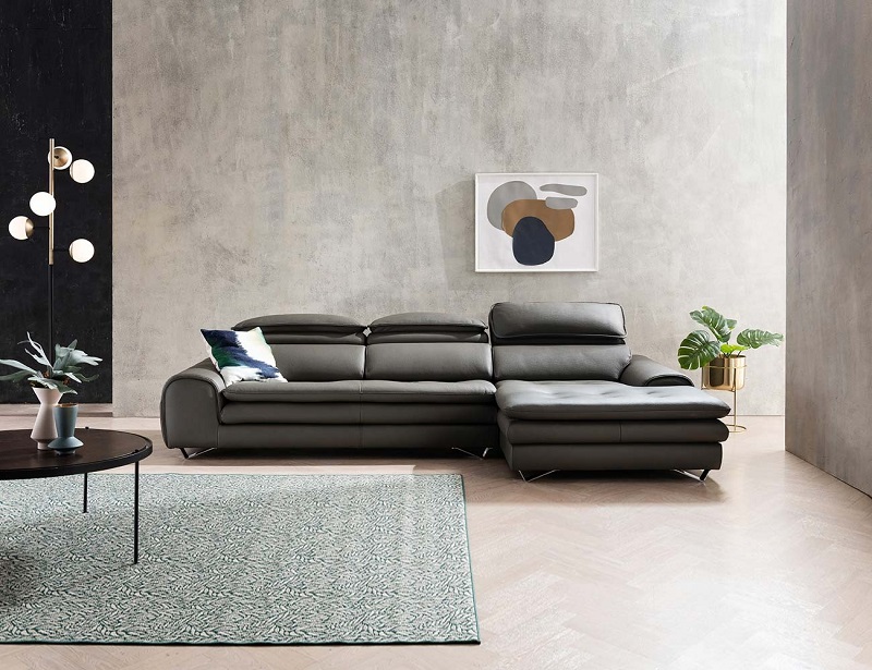Sofa góc L da bò Ý HNS103 - Tiện nghi xua tan mệt mỏi! - Ảnh 2