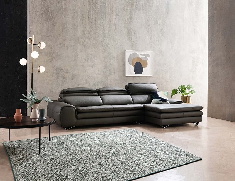 Sofa góc L da bò Ý HNS103 - Tiện nghi xua tan mệt mỏi! - Ảnh 4