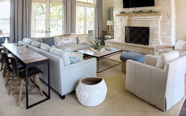 Ghế sofa kết hợp bàn ăn chân kim loại