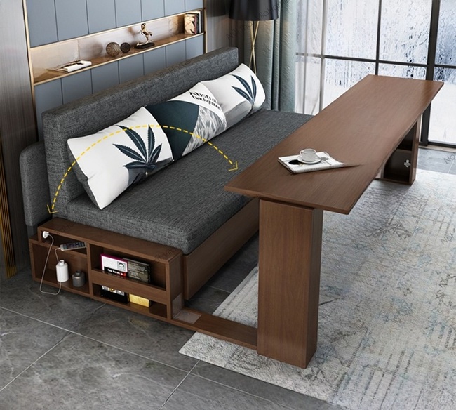 Sofa kết hợp bàn ăn - thiết kế đa năng