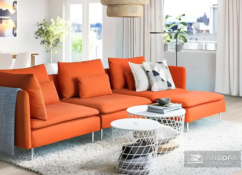 Sofa màu cam là sự lựa chọn tốt cho người mệnh Hỏa