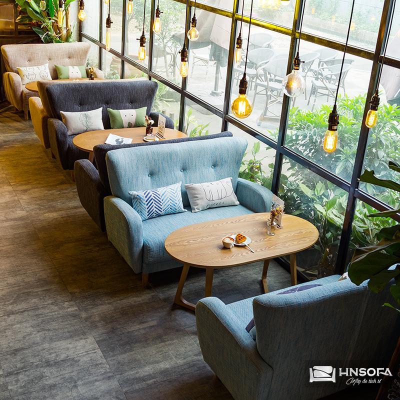 Sofa quán cafe mang đến sự thoải mái cho khách hàng
