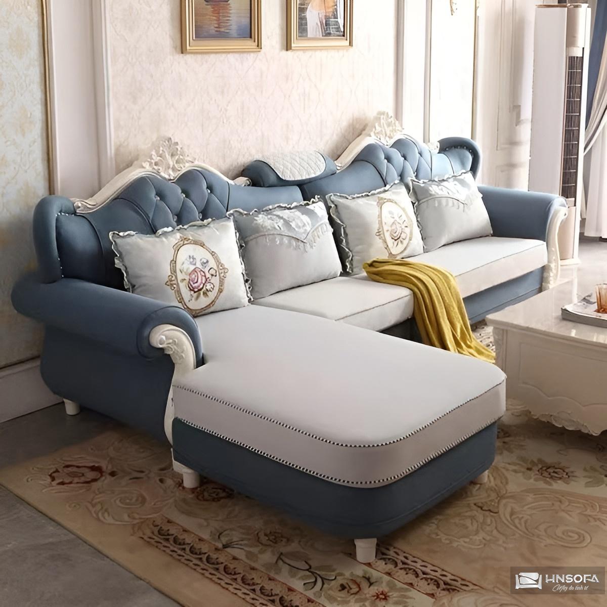 Sofa tân cổ điển góc L HNS155