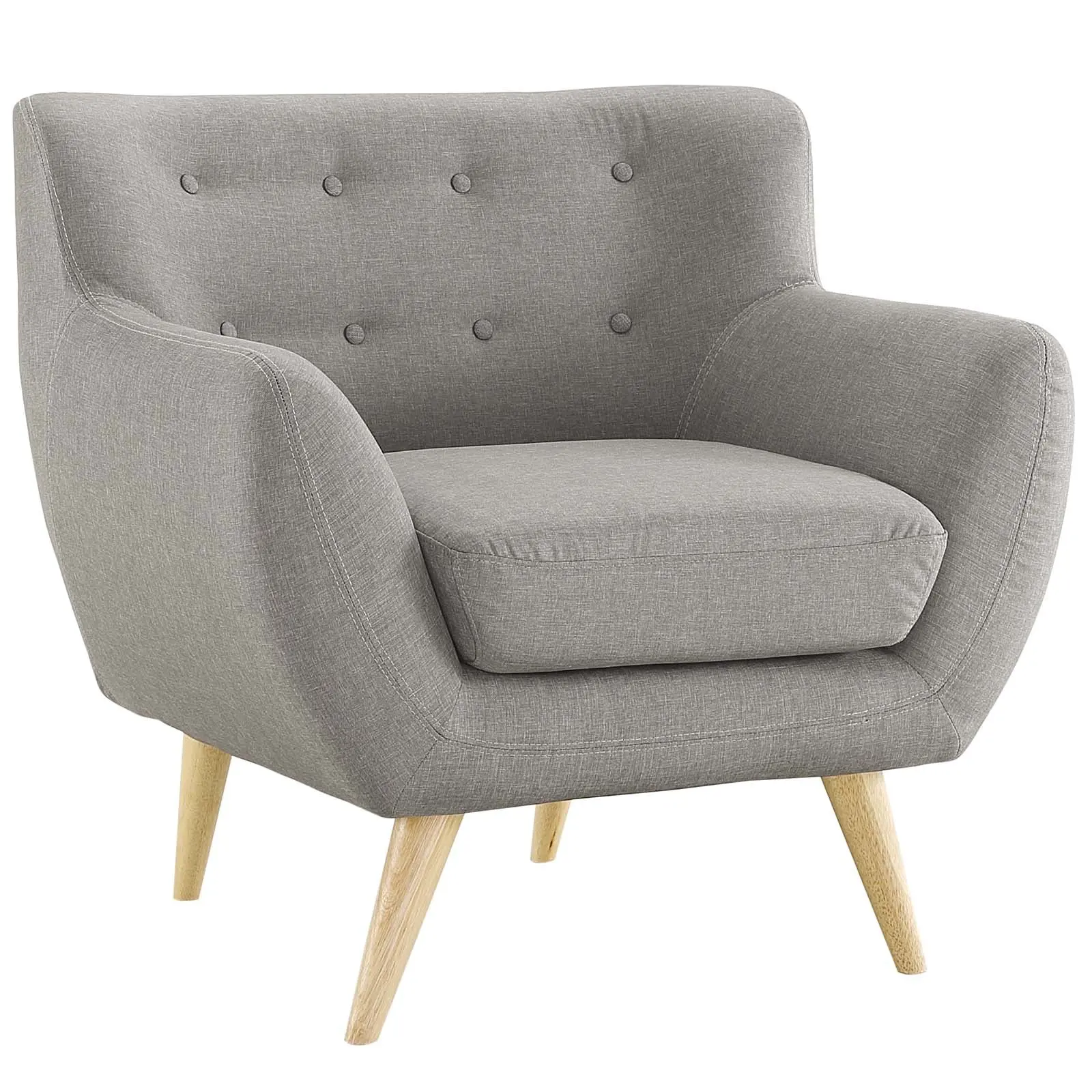 Sofa văng nỉ dáng thuyền màu xám cực trẻ trung cho văn phòng VP15