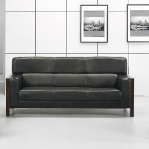 Mẫu sofa văn phòng khung gỗ tự nhiên bọc da cao cấp VP18