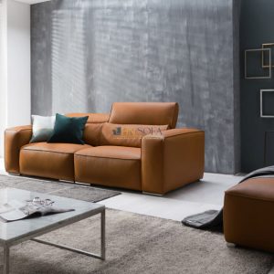 Alternative view of Sofa văng 2 chỗ da thật Italia HNS100 - Thiết kế vuông vắn đầy mạnh mẽ!
