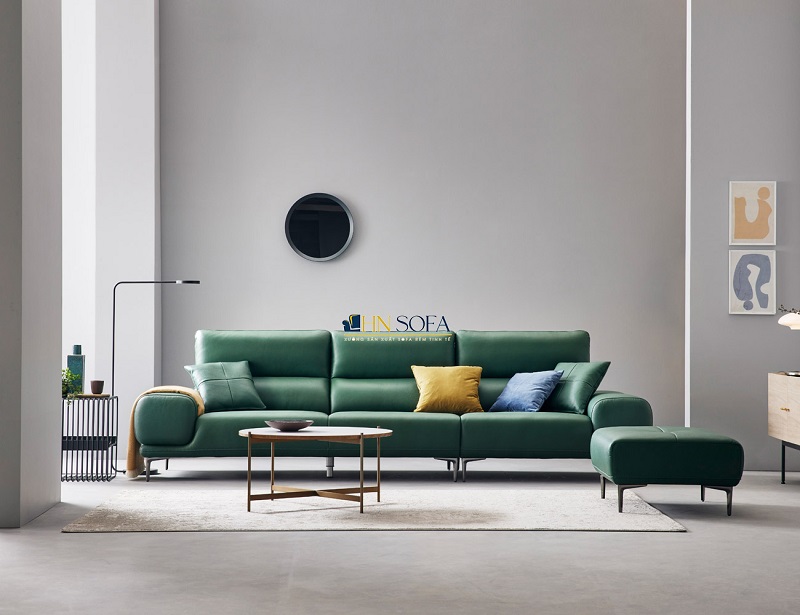 Sofa văng 3 chỗ giả da Anh Quốc HNS120