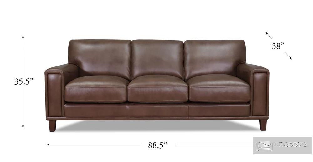 Sofa văng 3 chỗ bọc da Hàn siêu đẹp cho văn phòng hiện đại VP21