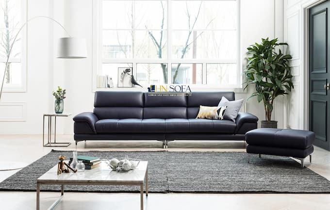 Mẫu sofa văng da bò Ý HNS98 được nhiều khách hàng tin dùng