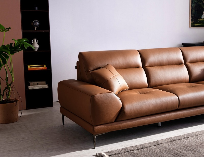 Sofa văng da đẹp HNS117