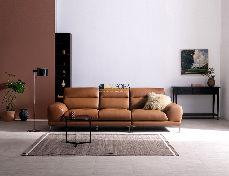Sofa văng da đẹp HNS117